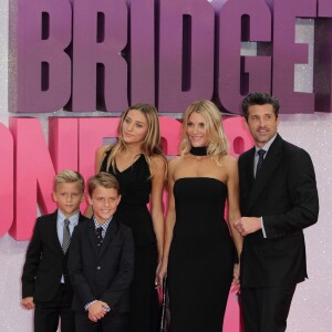 Patrick Dempsey, sa femme Jillian et leurs enfants Darby, Tallula et Sullivan lors de l'avant-première mondiale du film ''Bridget Jones Baby'' à Londres, 5 septembre 2016. © CPA/Bestimage