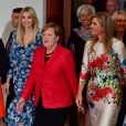 Stephanie Bschorr, Ivanka Trump, Angela Merkel, Christine Lagarde et la reine Maxima des Pays-Bas participent au sommet "Women20" en marge du G20, à l'hôtel Intercontinental. Berlin, le 25 avril 2017.