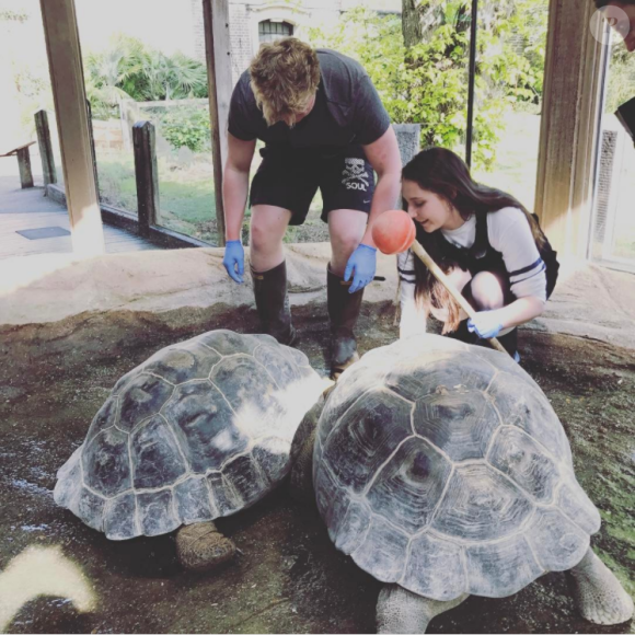 Megan Ramsay et son père Gordon au zoo de Londres. Instagram Megan Ramsay avril 2017.