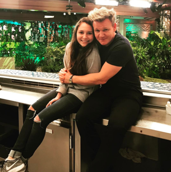 Megan Ramsay et son père Gordon, janvier 2017. Instagram Megan Ramsay.