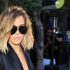 Khloé Kardashian quittent un restaurant après le déjeuner à Los Angeles le 20 avril 2017.