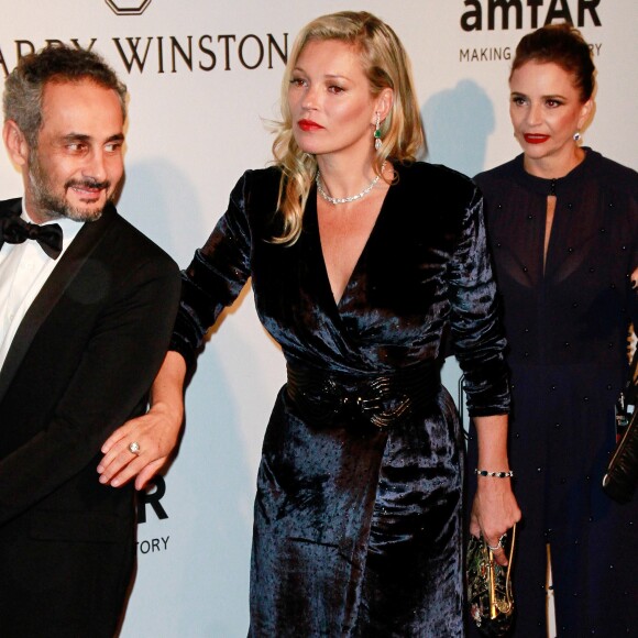 Kate Moss assiste au gala de l'amfAR à São Paulo. Le 27 avril 2017.