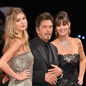 Camila Sola, Al Pacino et sa compagne Lucila Sola - Première du film "The Humbling" lors du 71e festival international du film de Venise, la Mostra. Le 30 août 2014