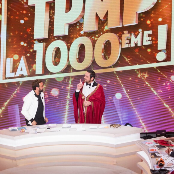 Exclusif - Cyril Hanouna et Camille Combal - 1000ème de l'émission "Touche pas à mon poste" (TPMP) en prime time sur C8 à Boulogne-Billancourt le 27 avril 2017.