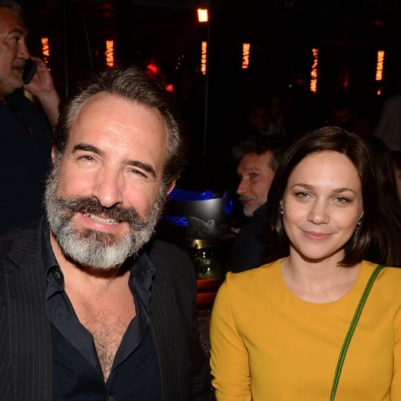 Semi-exclusif - Jean Dujardin et sa compagne Nathalie Péchalat lors de l'after party du film "Chacun sa vie" à L'Arc à Paris, France, le 13 mars 2017. © Rachid Bellak/Bestimage