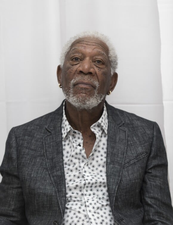 Morgan Freeman lors de la conférence de presse du film ''Braquage à l'ancienne''' (Going In Style) au Whitby Hotel à New York, le 25 mars 2017.25/03/2017 - New York