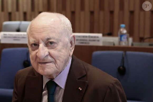 Pierre Bergé lors de la réunion annuelle de ambassadeurs de bonne volonté de l'Unesco au siège de l'Unesco à Paris, France, le 10 mai 2016. © Stéphane Lemouton/Bestimage