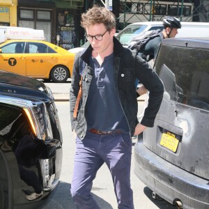 Eddie Redmayne et sa femme Hannah Bagshawe à New York, le 28 avril 2017.