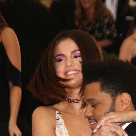 Selena Gomez et son compagnon The Weeknd - Les célébrités à la soirée MET 2017 Costume Institute Gala sur le thème de "Rei Kawakubo/Comme des Garçons: Art Of The In-Between" à New York au Club Standard, le 1er mai 2017 © Sonia Moskowitz/Globe Photos via Zuma/Bestimage