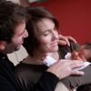 Justin Henin pose avec son mari et sa fille Lalie, en 2013. Photo Facebook.