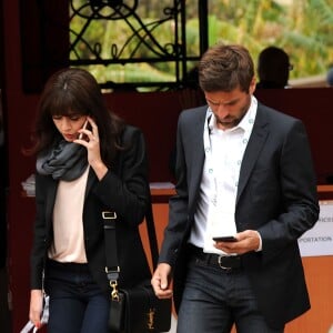 Nolwenn Leroy et son compagnon Arnaud Clément - People lors du Monte Carlo Rolex Masters 2016, le jour de la finale, au Monte-Carlo Country-Club à Roquebrune-Cap-Martin, le 17 avril 2016. © Bruno Bebert/Bestimage