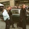 Gaya Verneuil avec sa mère aux obsèques d'Henri Verneuil à Paris janvier 2002.