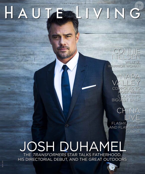 Josh Duhamel en couverture de Haute Living.