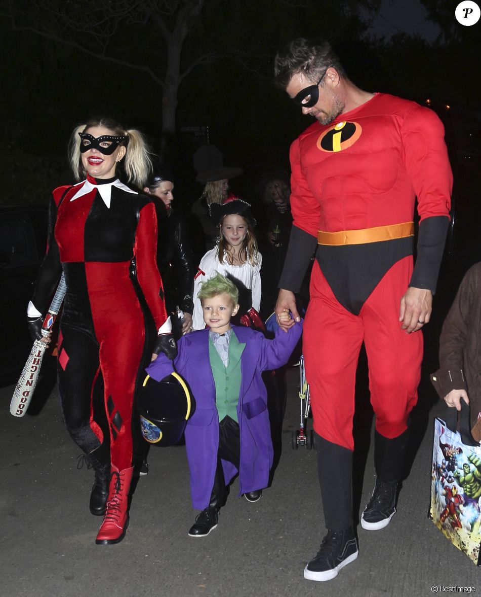 Fergie, son mari Josh Duhamel et son fils Axl Jack sont déguisés pour