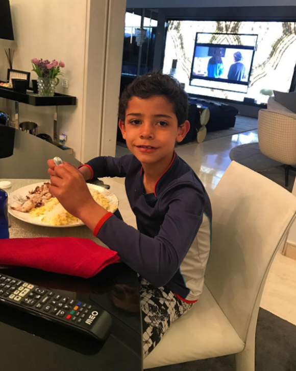 Le fils de Cristiano Ronaldo, Cristiano Jr. (Cristianinho), photo Instagram du 31 mars 2016