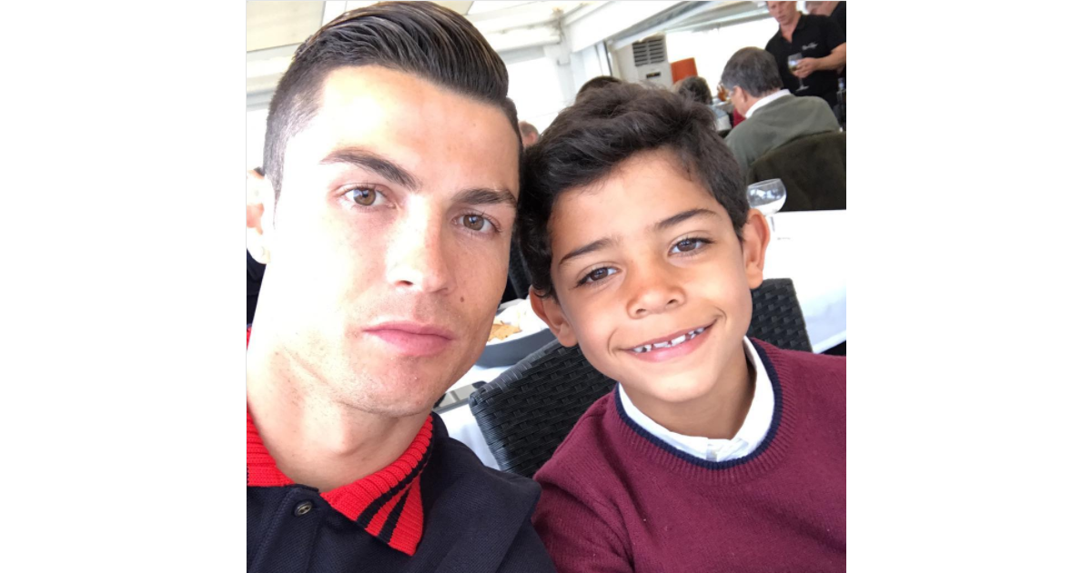Cristiano Ronaldo et son fils Cristiano Jr. (Cristianinho ...