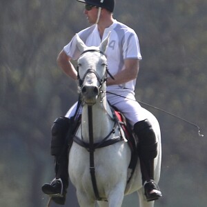 Le prince William participait à l'Audi Polo Challenge le 7 mai 2017 au club de polo de Coworth Park, à Ascot dans le Berkshire.