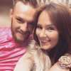 Conor McGregor et sa compagne Dee Devlin ont accueilli leur premier enfant le 5 mai 2017 à Dublin, Conor (Jr.) Jack McGregor. Photo ancienne publiée pour la Saint-Valentin 2017 sur Instagram.