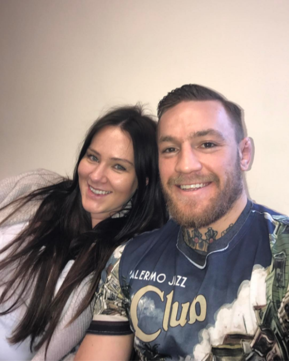 Conor McGregor et sa compagne Dee Devlin ont accueilli leur premier enfant le 5 mai 2017 à Dublin, Conor (Jr.) Jack McGregor. Photo Instagram une semaine avant l'accouchement.