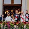 Célébrations du double 80e anniversaire du roi Harald V de Norvège et de la reine Sonja de Norvège le 9 mai 2017 au palais royal à Oslo.