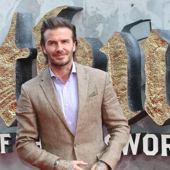 David Beckham à la première de "King Arthur - Legend Of The Sword" au Cineworld Empire à Londres, le 10 mai 2017.