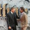 Charlie Hunnam et David Beckham à la première de "King Arthur - Legend Of The Sword" au Cineworld Empire à Londres, le 10 mai 2017.