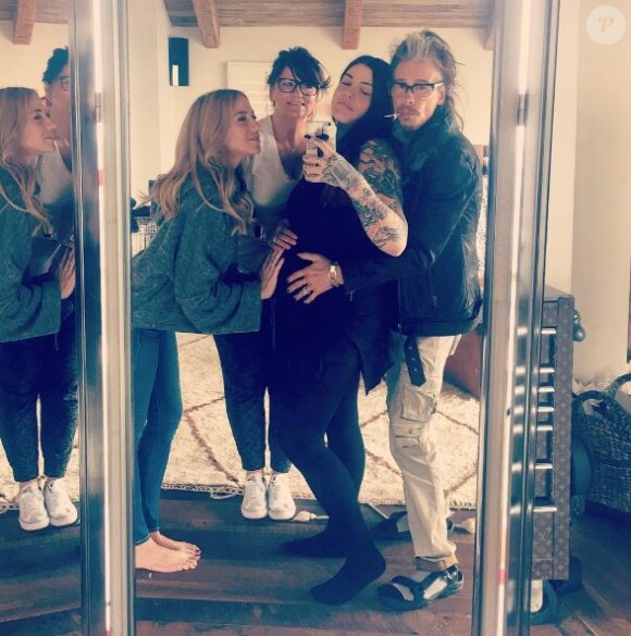Mia Tyler en famille. Instagram, 2017