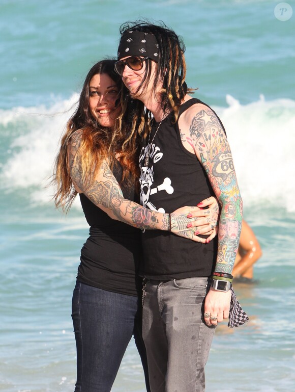 Steven Tyler et ses filles Mia, Liv et Chelsea et leurs amis à Miami, le 8 décembre 2013.