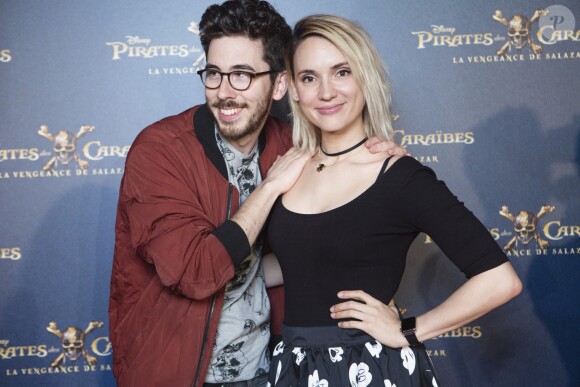 LeKemar et Natoo lors de l'avant-première du film Pirates des Caraïbes 5 au parc Disneyland Paris, les 13 et 14 mai 2017.