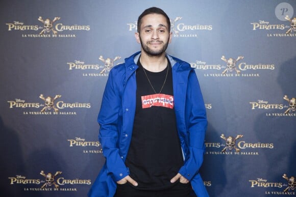Malik Bentalha lors de l'avant-première du film Pirates des Caraïbes 5 au parc Disneyland Paris, les 13 et 14 mai 2017.