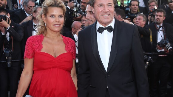 Christian Estrosi et Laura Tenoudji, enceinte, un couple radieux à Cannes