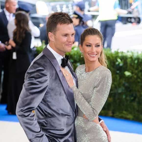 Tom Brady et sa femme Gisele Bündchen - Photocall du MET 2017 Costume Institute Gala sur le thème de "Rei Kawakubo/Comme des Garçons: Art Of The In-Between" à New York. Le 1er mai 2017 © Christopher Smith / Zuma Press / Bestimage