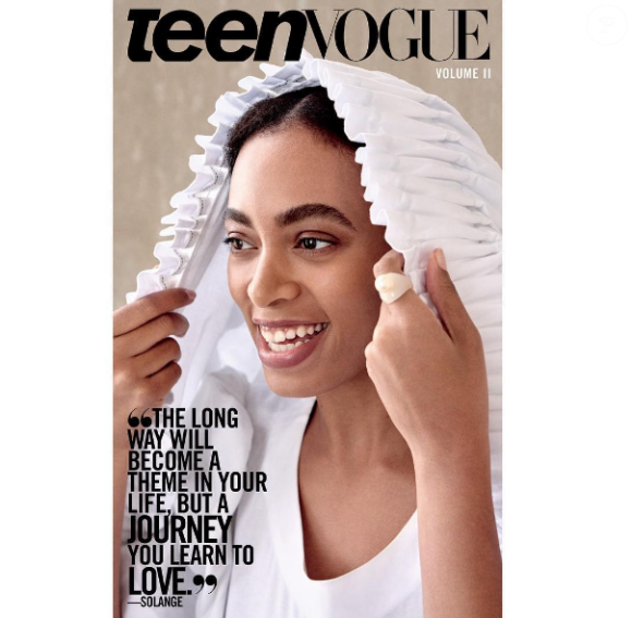 Solange Knowles en couverture du magazine "Teen Vogue", mai 2017.