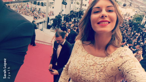Sarah Lopez a monté les marches du Festival de Cannes 2017, le 18 mai.