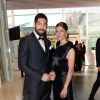 Exclusif - Nikola Karabatic et sa femme Géraldine Pillet - Dîner de gala au profit de la Fondation PSG au Parc des Princes à Paris le 16 mai 2017.
