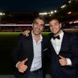 Exclusif - Ary Abittan et Hatem Ben Arfa - Dîner de gala au profit de la Fondation PSG au Parc des Princes à Paris le 16 mai 2017.