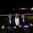Exclusif - Javier Pastore, Cyril Hanouna et Marco Verratti - Dîner de gala au profit de la Fondation PSG au Parc des Princes à Paris le 16 mai 2017.