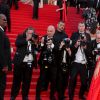 Bella Hadid (robe Christian Dior, bijoux Bulgari) - Montée des marches du film "Okja" lors du 70e Festival International du Film de Cannes. Le 19 mai 2017. © Borde-Jacovides-Moreau / Bestimage