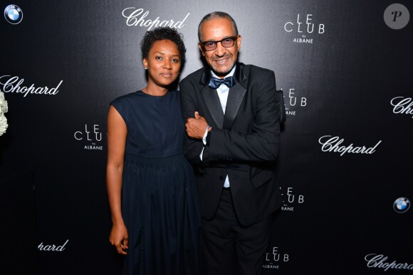 Exclusif - Kerren Tall et Abderrahmane Sissako - Soirée d'ouverture du Club by Albane (rooftop JW Mariott) lors du 70ème festival de Cannes le 18 mai 2017. © Jean Picon/Bestimage