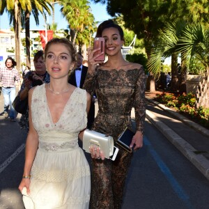 Exclusif - Victoria Monfort et Marine Lorphelin mises en beauté par Anthony Cristiano pour Phyto, le partenaire beauté de la Terrasse "By Albane" pendant le 70éme Festival de Cannes le 19 mai 2017. © Giancarlo Gorassini/Bestimage