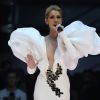Celine Dion interprétant son tube "My Heart Will Go On" sur la scène des Billboard awards 2017 au T-Mobile Arena dans le Nevada, le 21 mai 2017