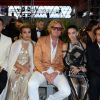Evangelo Bousis, Sheikha Aisha Al Thani, Peter Dundas, Sara Sampaio et Mohammed Al Turki - Défilé de mode de la fondation "Fashion for Relief" à l'aéroport de Cannes-Mandelieu, en marge du 70e Festival International du Film de Cannes. Cannes, le 21 mai 2017.