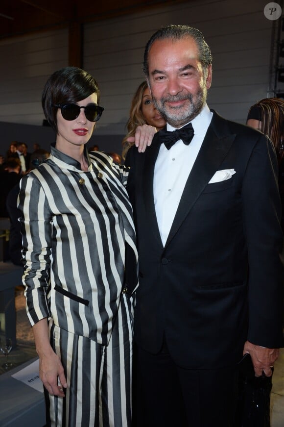 Paz Vega et Remo Ruffini - Défilé de mode de la fondation "Fashion for Relief" à l'aéroport de Cannes-Mandelieu, en marge du 70e Festival International du Film de Cannes. Cannes, le 21 mai 2017.