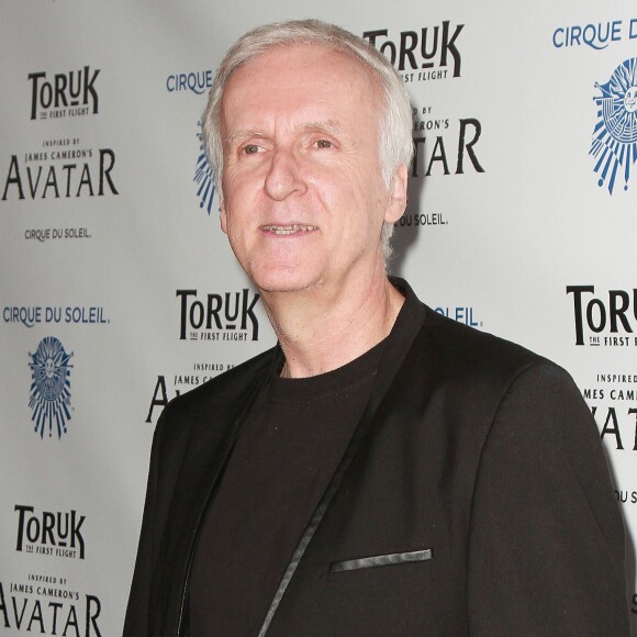 James Cameron lors photocall du spectacle du Cirque du Soleil "Toruk Le Premier Envol" inspiré du film de James Cameron "Avatar" au Staples Center à Los Angeles, Californie, Etats-Unis, le 11 novembre 2016.