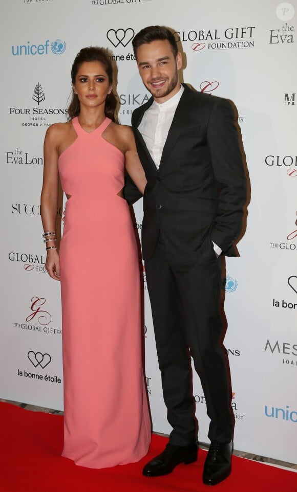Cheryl Cole et Liam Payne - Photocall des célébrités à la 7ème Édition du Global Gift Gala au Four Seasons Hotel George V à Paris le 9 mai 2016