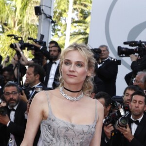 Diane Kruger (en robe Christian Dior) - Montée des marches de la soirée du 70ème anniversaire du Festival de Cannes. Le 23 mai 2017. © Borde-Jacovides-Moreau / Bestimage