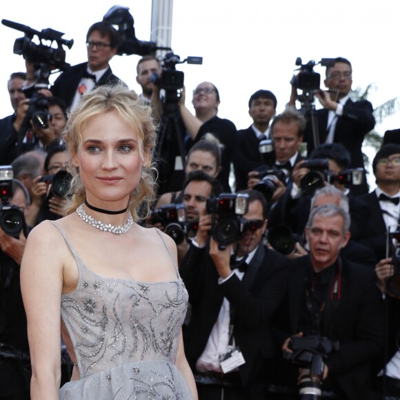 Diane Kruger (en robe Christian Dior) - Montée des marches de la soirée du 70ème anniversaire du Festival de Cannes. Le 23 mai 2017. © Borde-Jacovides-Moreau / Bestimage