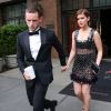 Jamie Bell et sa compagne Kate Mara - People à la sortie du Bowery Hotel pour se rendre à la soirée Costume Institute Benefit Gala 2016 (Met Ball) sur le thème de "Manus x Machina" au Metropolitan Museum of Art à New York, le 2 mai 2016.