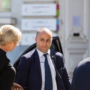 Brigitte Macron lors d'une visite du Musée Magritte à Bruxelles, le 25 mai 2017.