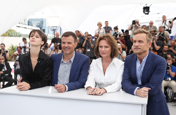 Marine Vacth, François Ozon, Jacqueline Bisset, Jérémie Renier, au photocall de "L'Amant Double" lors du 70e Festival International du Film de Cannes, le 26 mai 2017. © Borde-Jacovides-Moreau/Bestimage